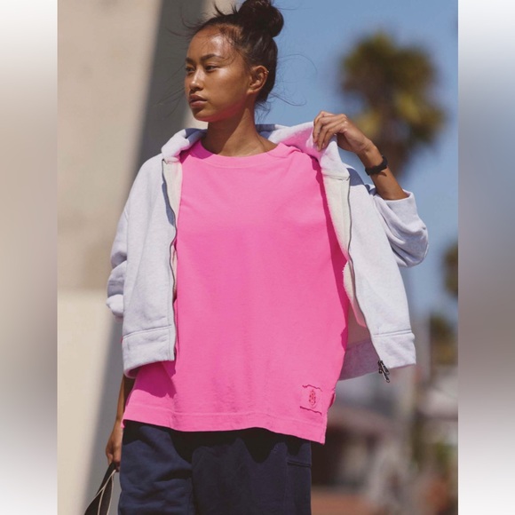 NEW Free People x FP Movement Hustle Layer in Pink - Picture 2 of 15